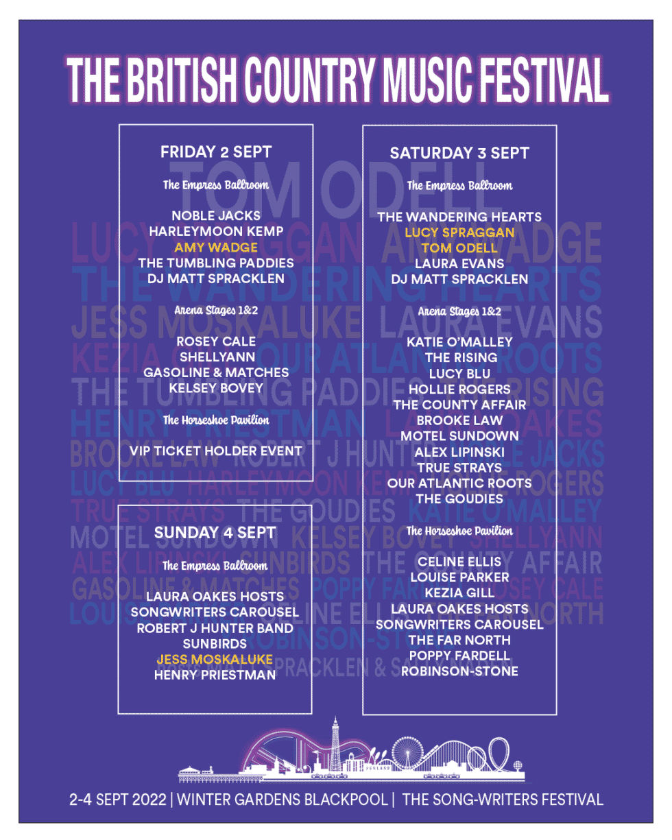 TBCMF 2022 Days Splits Are Here! | The British Country Music Festival