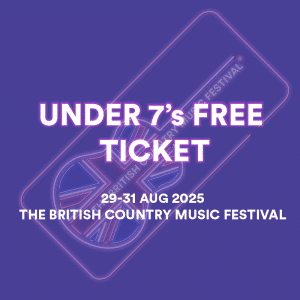 Under 7's free ticket for The British Country Music Festival